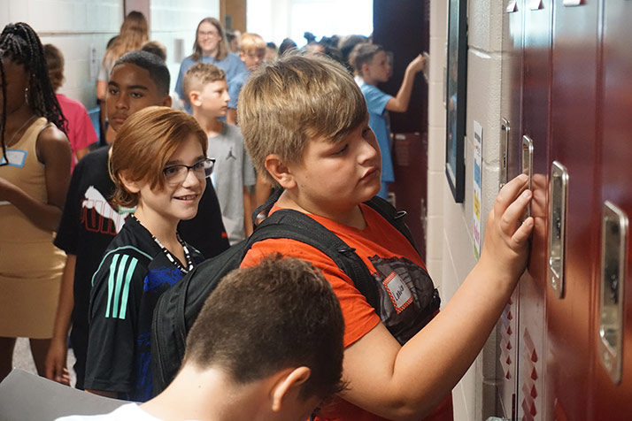 Monticello Trails Middle School first day