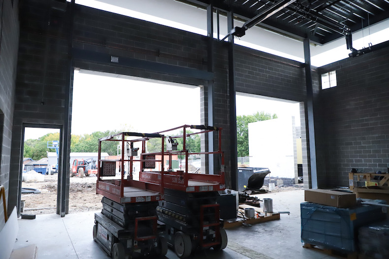 Overland Park works on its reconstruction of Fire Station #41 near Conser and 75th Street.