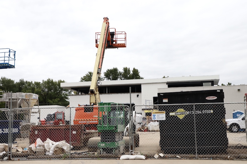 Overland Park works on its reconstruction of Fire Station #41 near Conser and 75th Street.