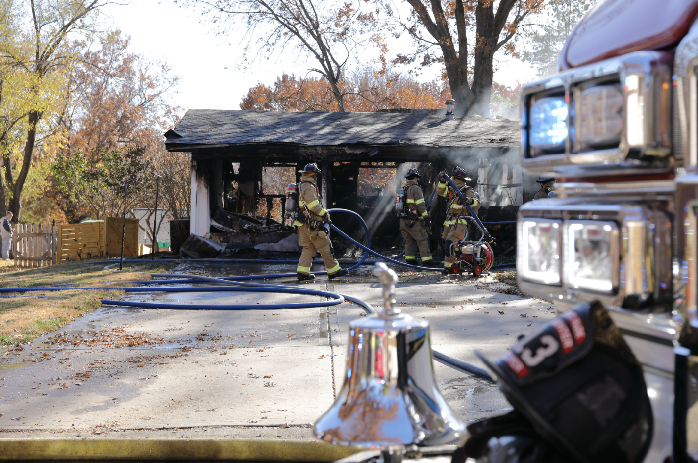 Overland Park home destroyed by fire, family of 3 displaced
