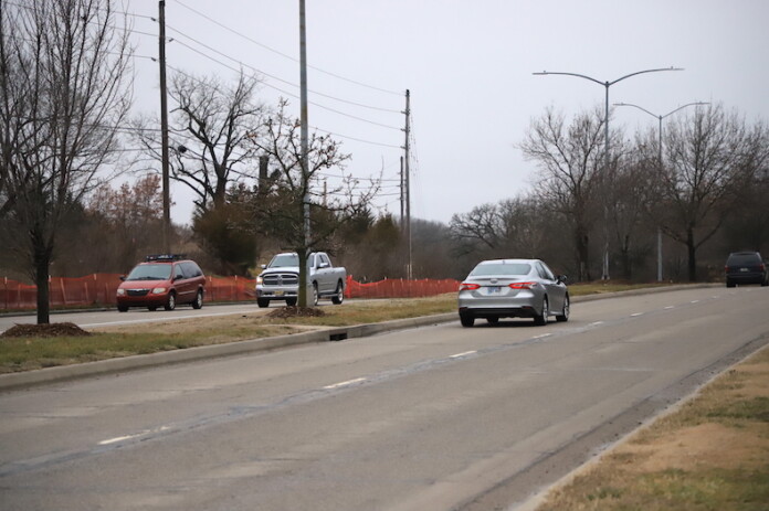 Olathe plans to fill in a gap on 119th Street to complete the key east-to-west connection. Above, 119th Street just east of the planned work.