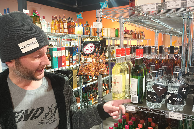 Dix COO Adam Smith at the new Lenexa store. Phot credit Ben McCarthy. 