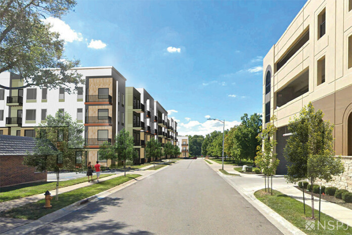 Mission Milhaus apartment rendering.