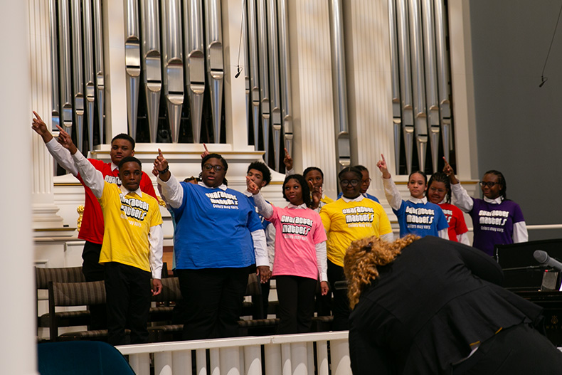 The Kansas City Boys & Girls Choir performed at the event, as well. 