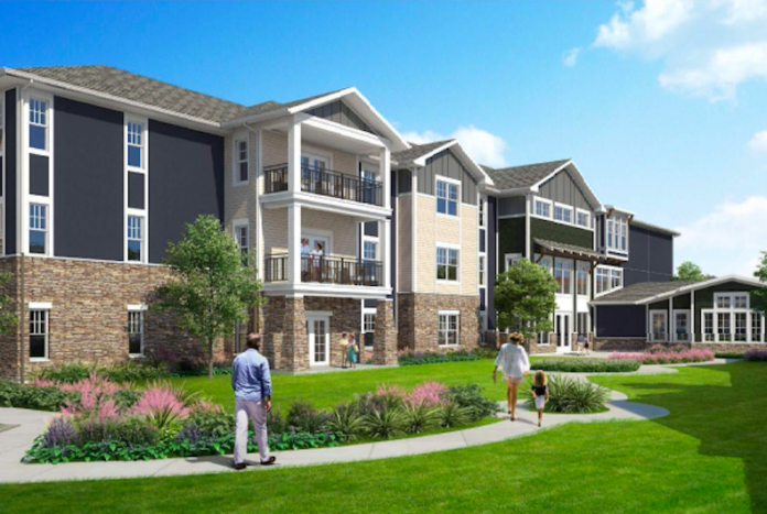 Evergreen Senior Living plans to relocate to the area around College Boulevard and Ridgeview Road in Olathe. Image via Olathe planning documents.