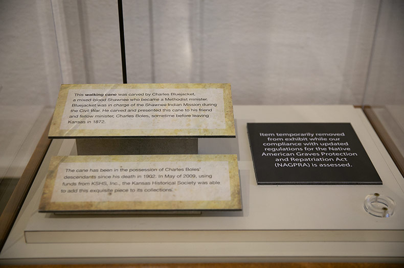 Shawnee Indian Mission walking cane