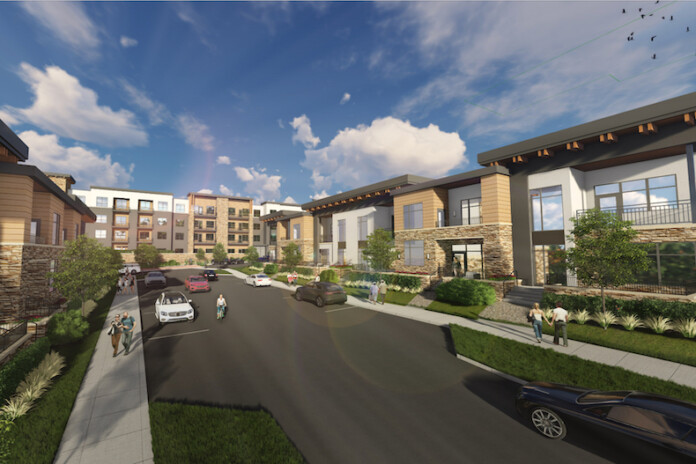 The Cedar Ridge mixed-use project proposed in the Cedar Creek area of Olathe.