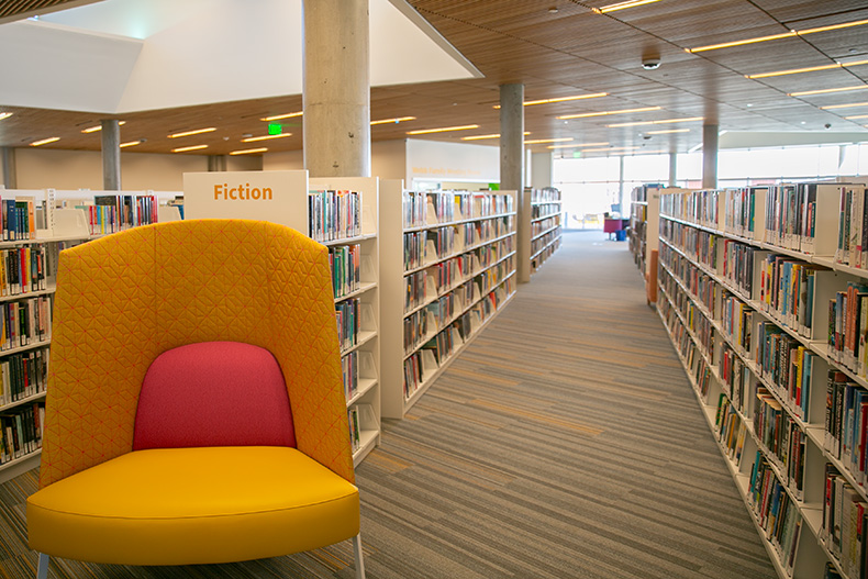 Aisles at Merriam Plaza Library
