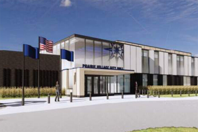 A rendering of the new Prairie Village City Hall.