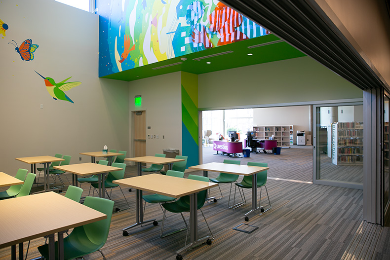 The Webb Family Room at the Merriam Community Center. 