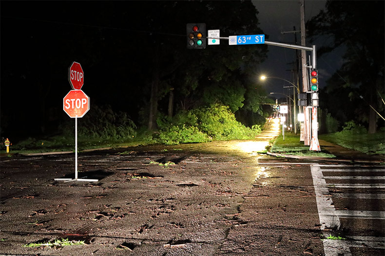 Storms bring down trees, knock out power in Johnson County