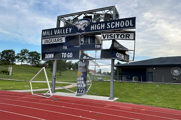 Mill Valley High School scoreboard