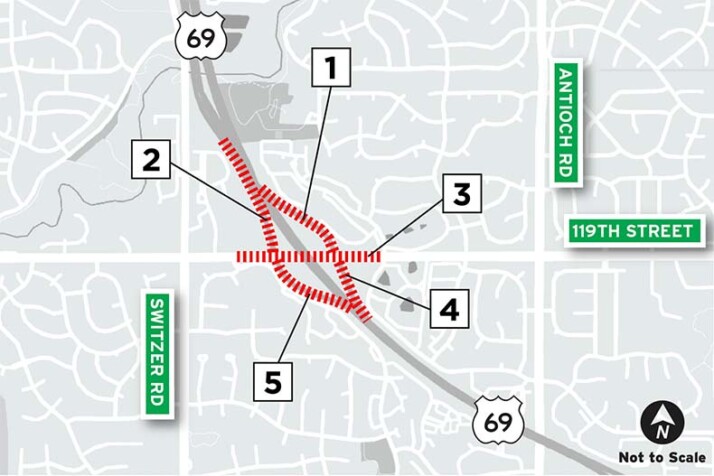 119th Street closures