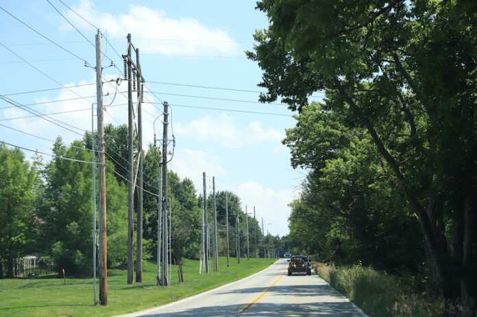 Quivira Road in Olathe between 143rd Street and 151st Street. The city plans to improve this stretch in the next few years.