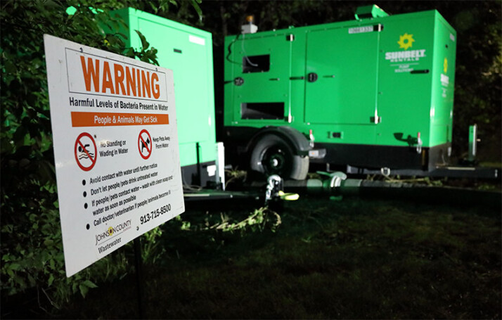 Pump Line Break Advisory issued after line break sends sewage into Turkey Creek