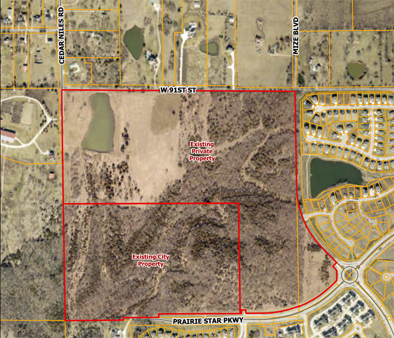 Current land use map for Mize Road
