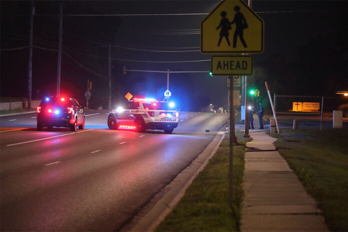 Overland Park Police on the scene of a deadly crash Thursday.