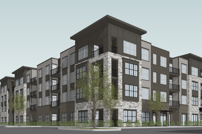 The Thompson Thrift apartments are proposed at the corner of 97th Street and Metcalf.
