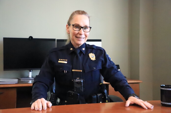 Overland Park's Chief of Police Doreen Jokerst.