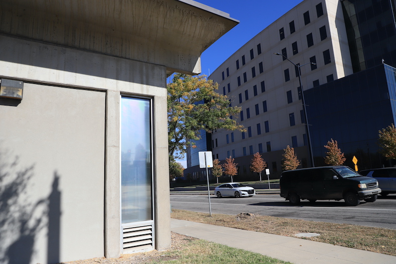 The old Olathe Housing Authority building in downtown Olathe.