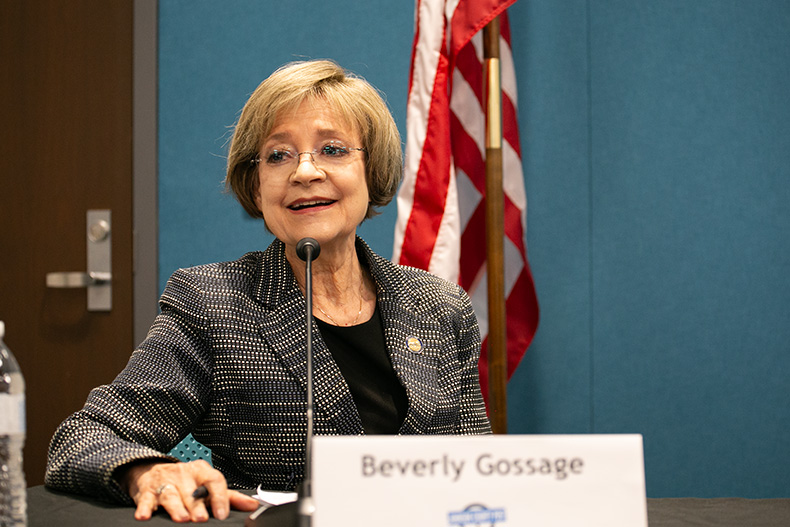 Beverly Gossage is running for reelection to Kansas Senate 9 in November 2024.