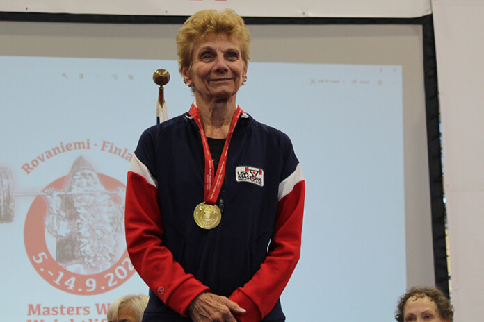 Joyce Hansen, a weightlifting world champion