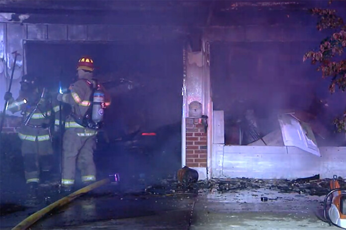 Family of 4 displaced by early morning Overland Park house fire