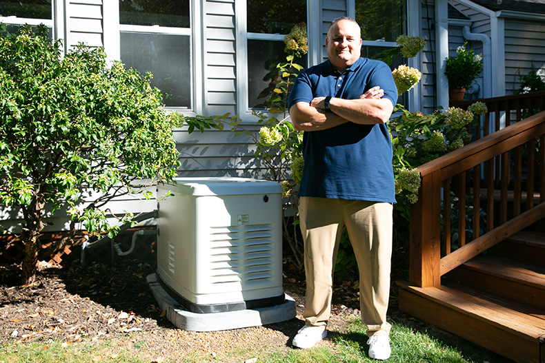 Prairie Village resident Mic Johnson and his whole-home generator