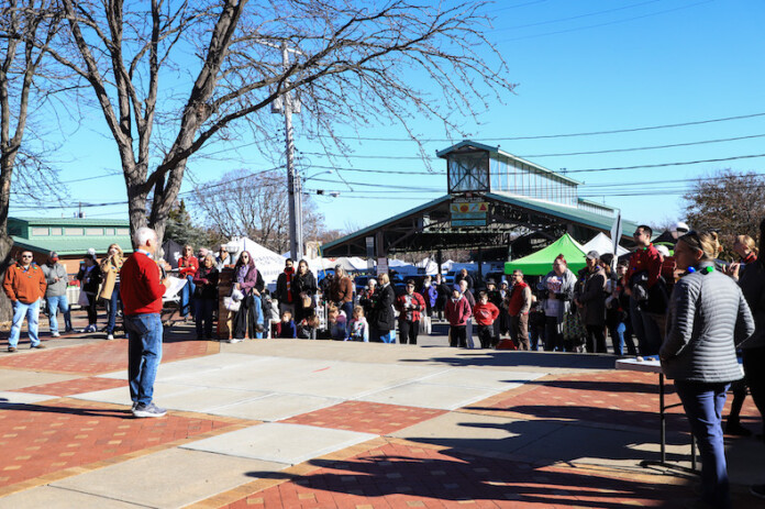 Over the weekend, Mayor Curt Skoog and community members said goodbye to the long-time Overland Park Farmers' Market pavilion, which is being replaced with a new indoor/outdoor structure.