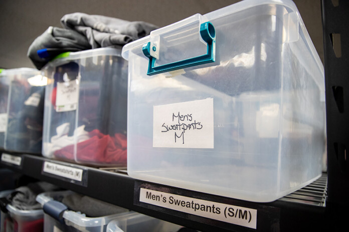 In the span of one week, Project 1020 has handed out an entire bin of men’s size medium sweatpants.