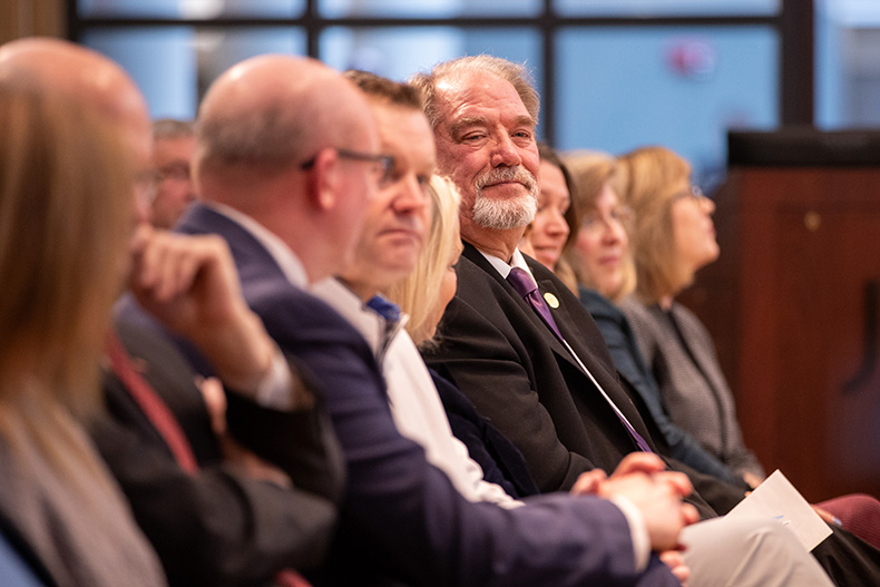 Jeff Meyers, county commissioner of the Second District, during the swearing-in ceremony on Monday, Jan. 13, at the Johnson County Administration Building in Olathe.