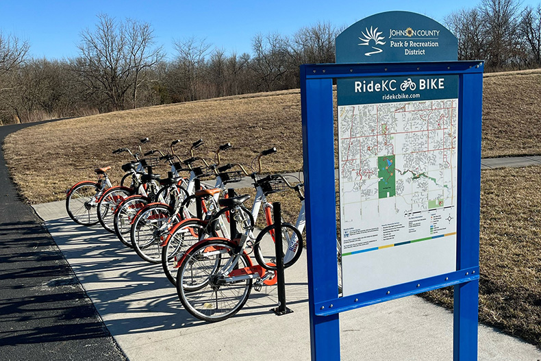 The bike rental program was available in three Johnson County parks.