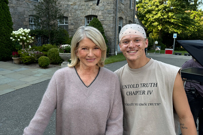 Martha Stewart and Kaden Potter