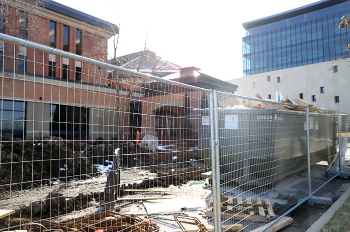 Olathe City Hall is under renovation.