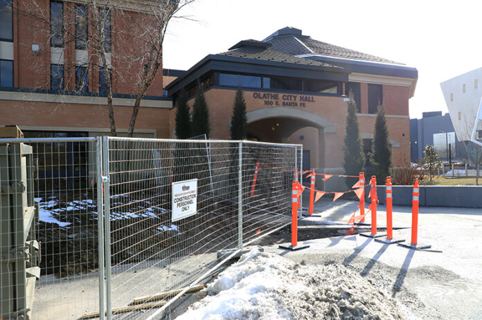 Olathe City Hall is under renovation.