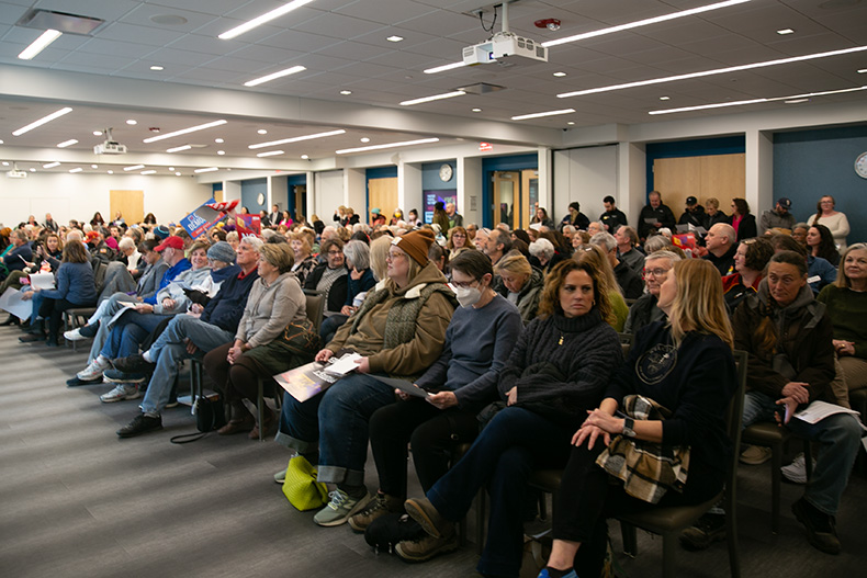 ACLU of Kansas town hall at Merriam Community Center drew a packed house