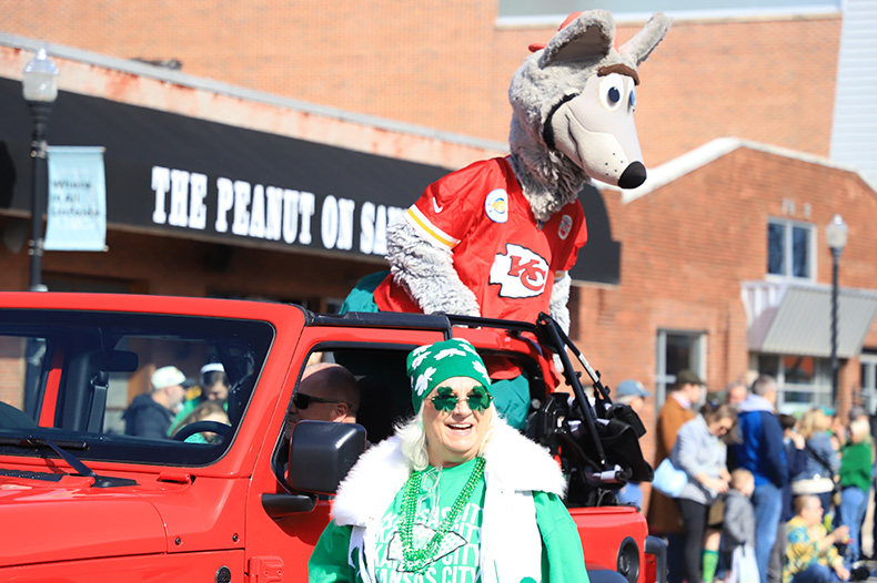 Hundreds flocked to downtown Overland Park over the weekend to celebrate St. Patrick's Day with an annual parade.
