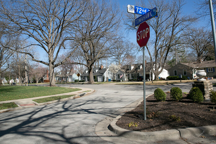 The 4900 block of West 72nd Terrace in Prairie Village.