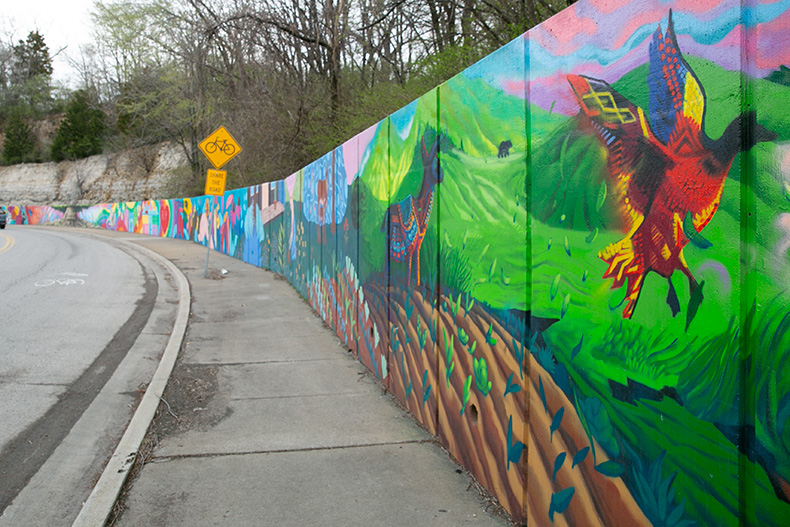 A 311-foot mural in Roeland Park