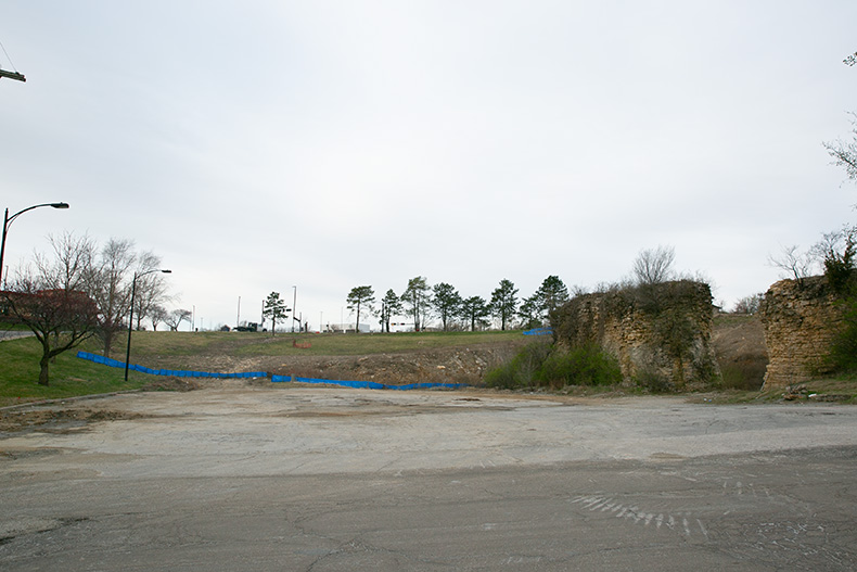 The Rocks site in Roeland Park in March 2025.