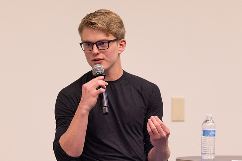 Asher Bowyer, a senior at Gardner Edgerton High.