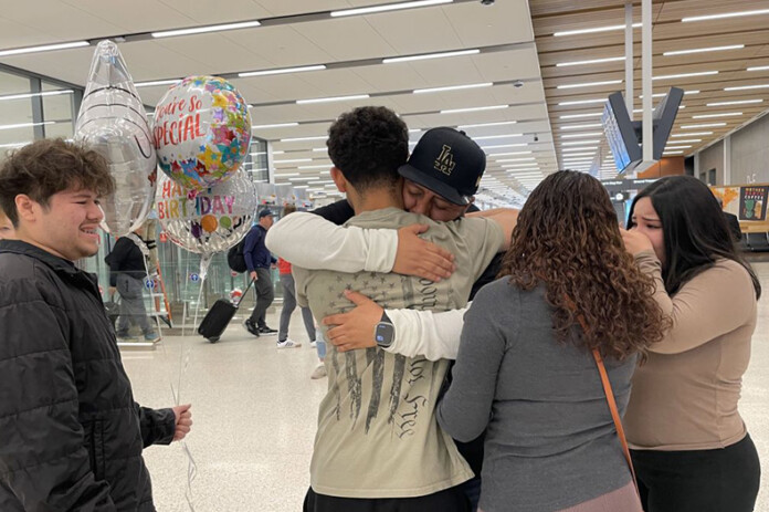 Evenezer Cortez Martinez, a DACA recipient who was detained and deported after returning from Mexico last week, has returned to his home in the Kansas City area.