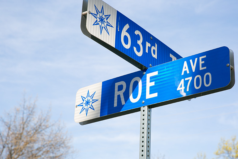 63rd Terrace and Roe Avenue in Prairie Village