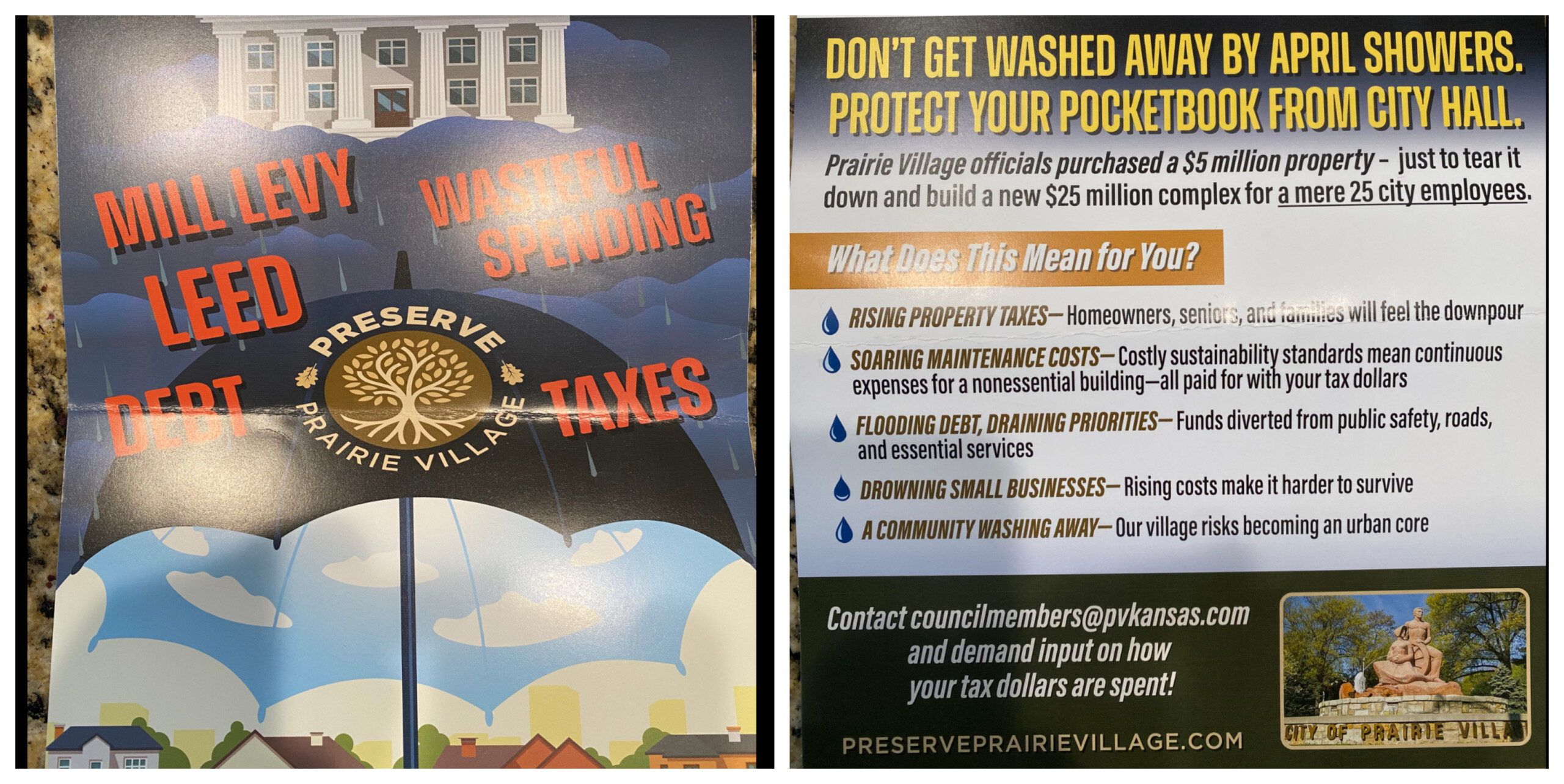 Preserve Prairie Village mailers