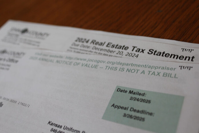 A Johnson County property tax statement bill.