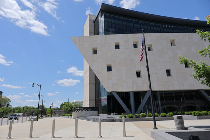 The Johnson County Courthouse.