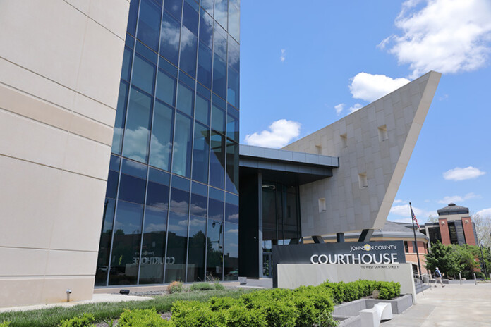 The Johnson County Courthouse.