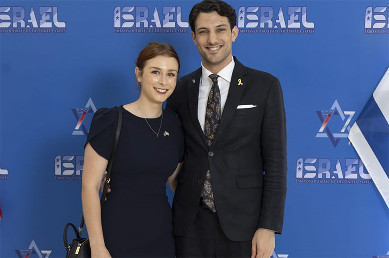 Sarah Milgrim, left, and Yaron Lischinsky were killed in a shooting in Washington, D.C., on Wednesday, May 21.