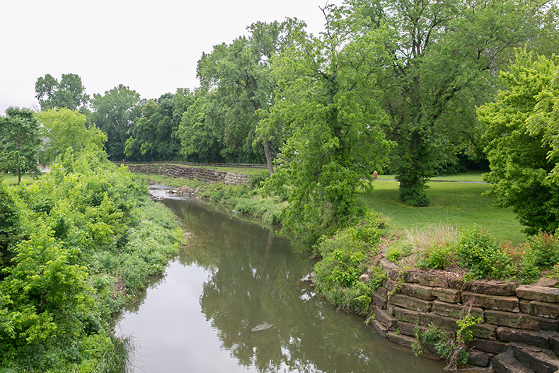 Turkey Creek from the Merriam Marketplace.