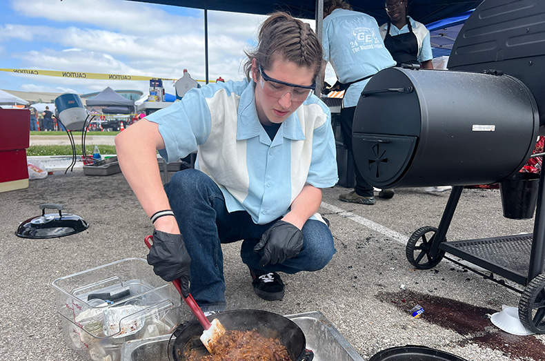 Gardner Edgerton High School 2025 graduate Troy Brunch said chili was his favorite category because of the flexibility and creativity the food allows for cooking.